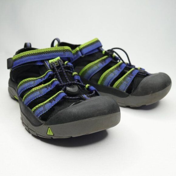 Keen Newport H2 Kids Size 5 Blue Green Slip On Waterproof Fisherman Sandals - Picture 3 of 9